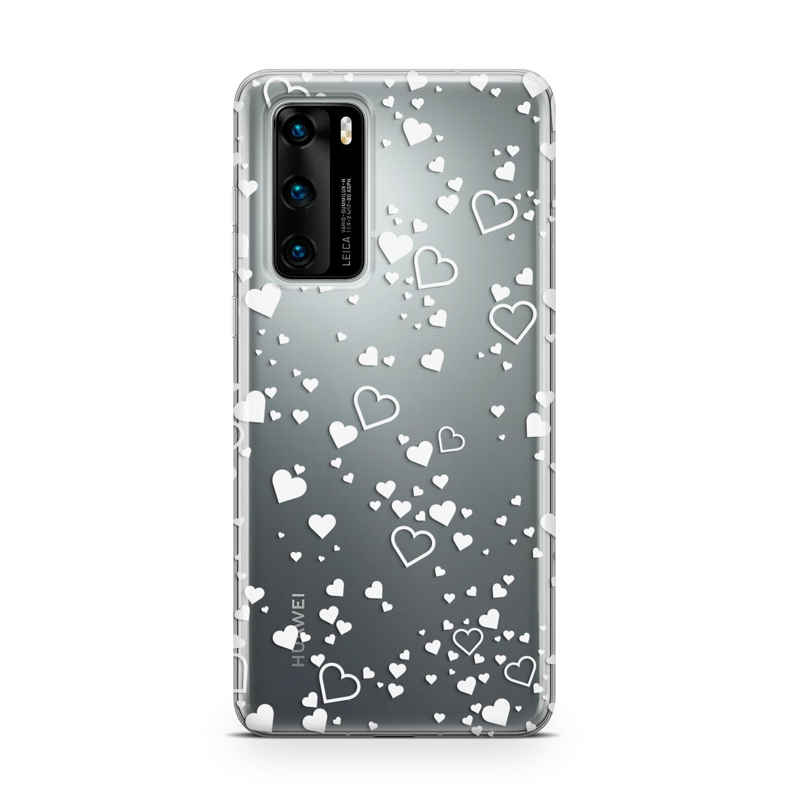 White Heart Huawei P40 Phone Case