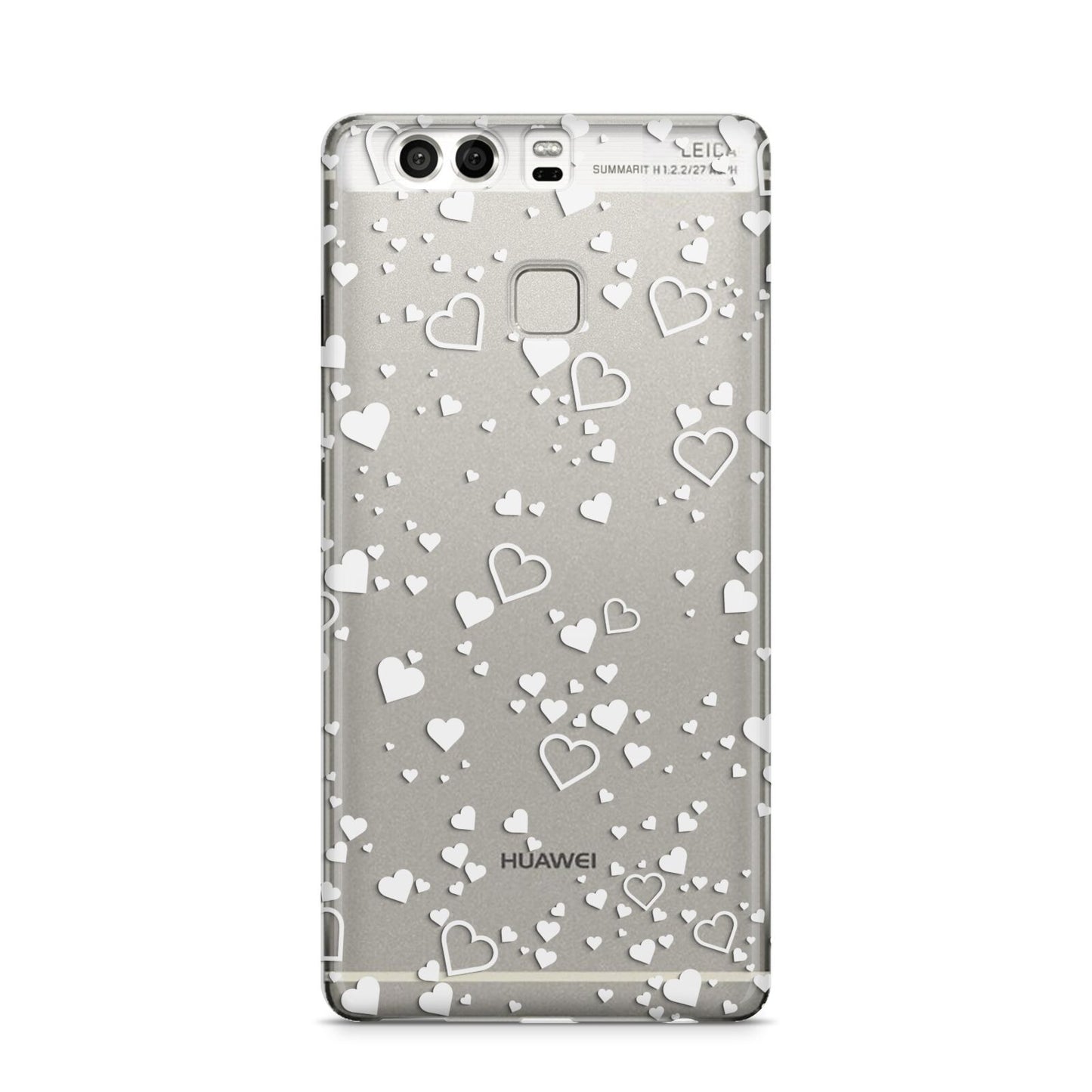 White Heart Huawei P9 Case