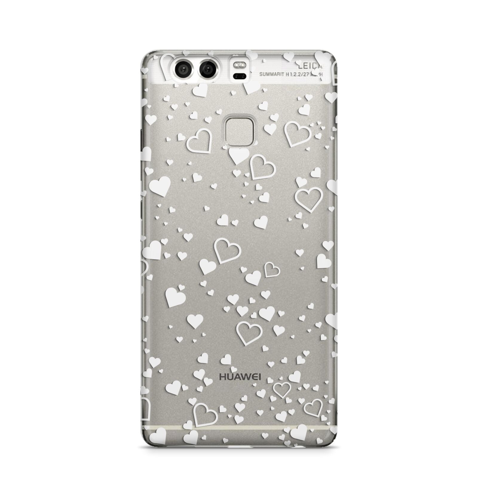 White Heart Huawei P9 Case