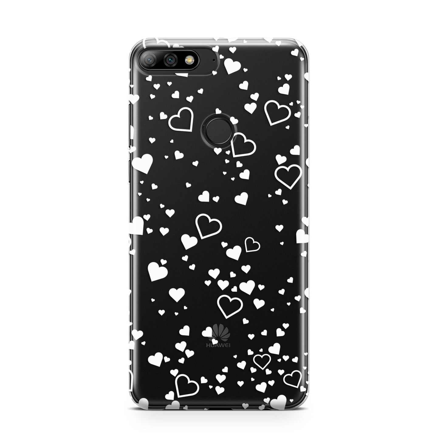 White Heart Huawei Y7 2018