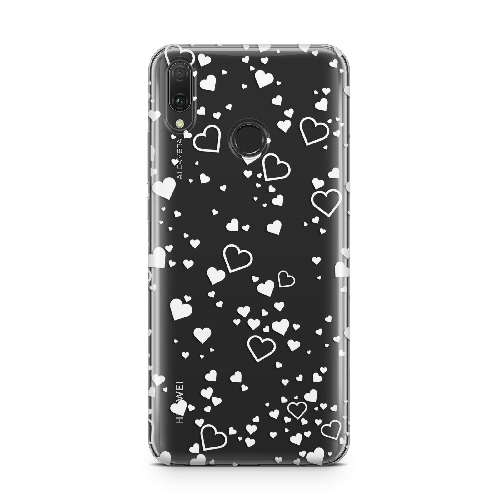 White Heart Huawei Y9 2019