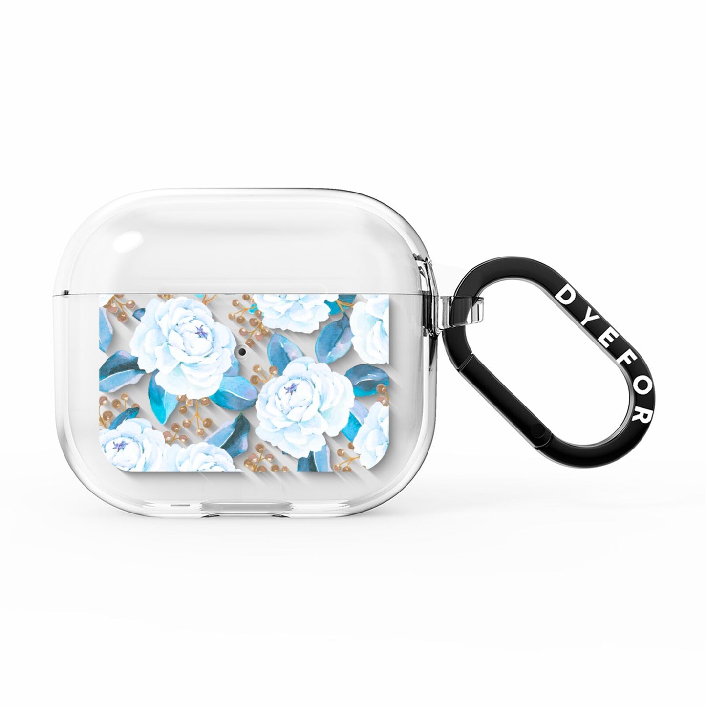 White Peonies AirPods Clear Case 3rd Gen