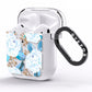 White Peonies AirPods Clear Case Side Image