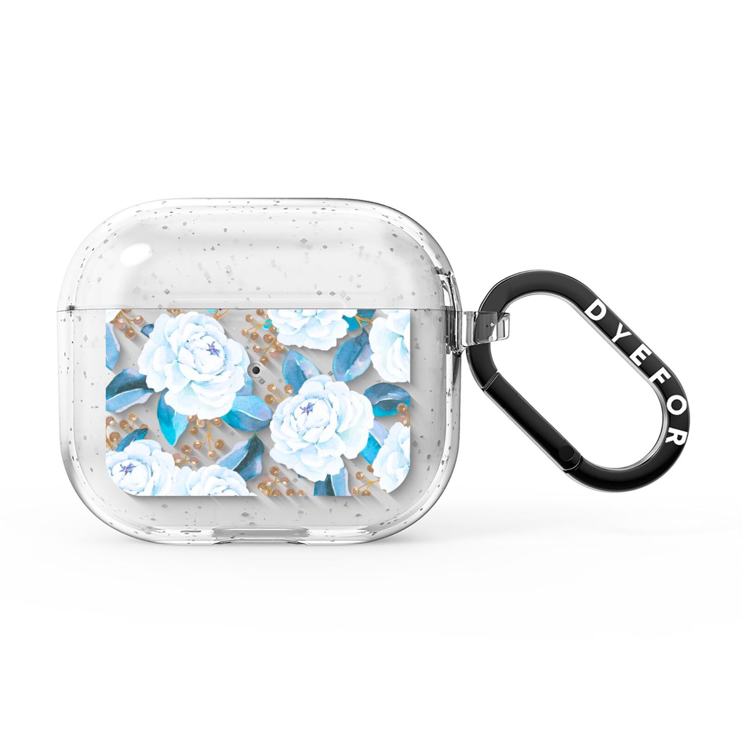 White Peonies AirPods Glitter Case 3rd Gen