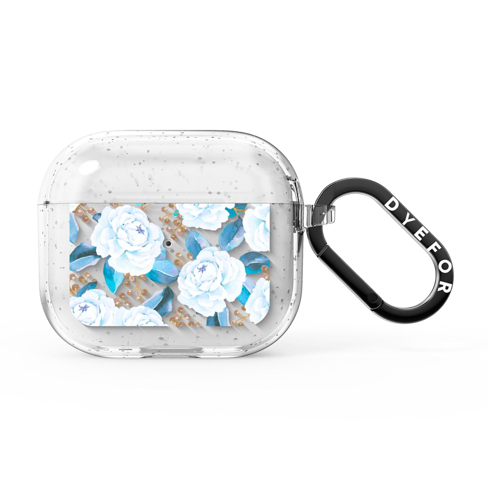 White Peonies AirPods Glitter Case 3rd Gen
