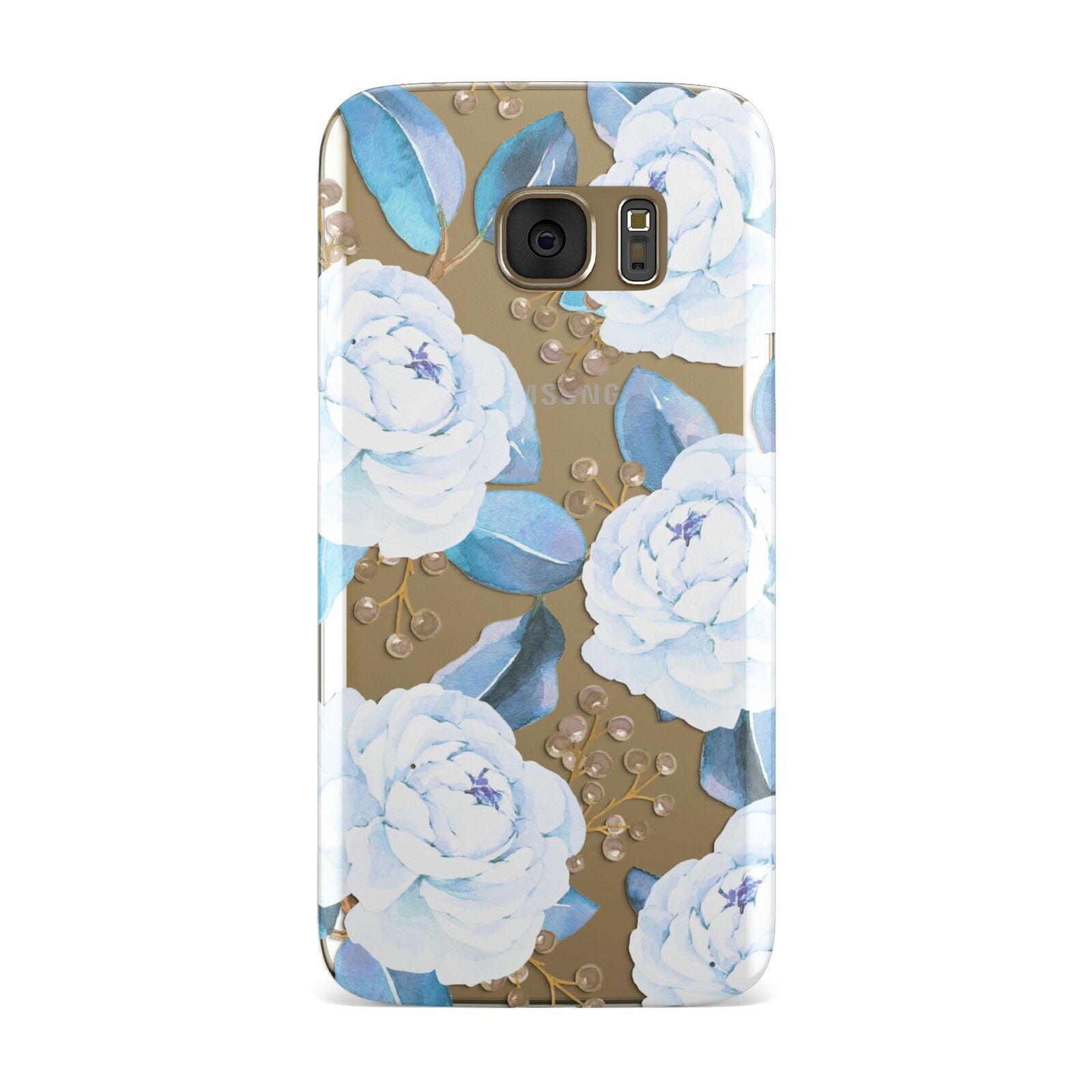White Peonies Samsung Galaxy Case