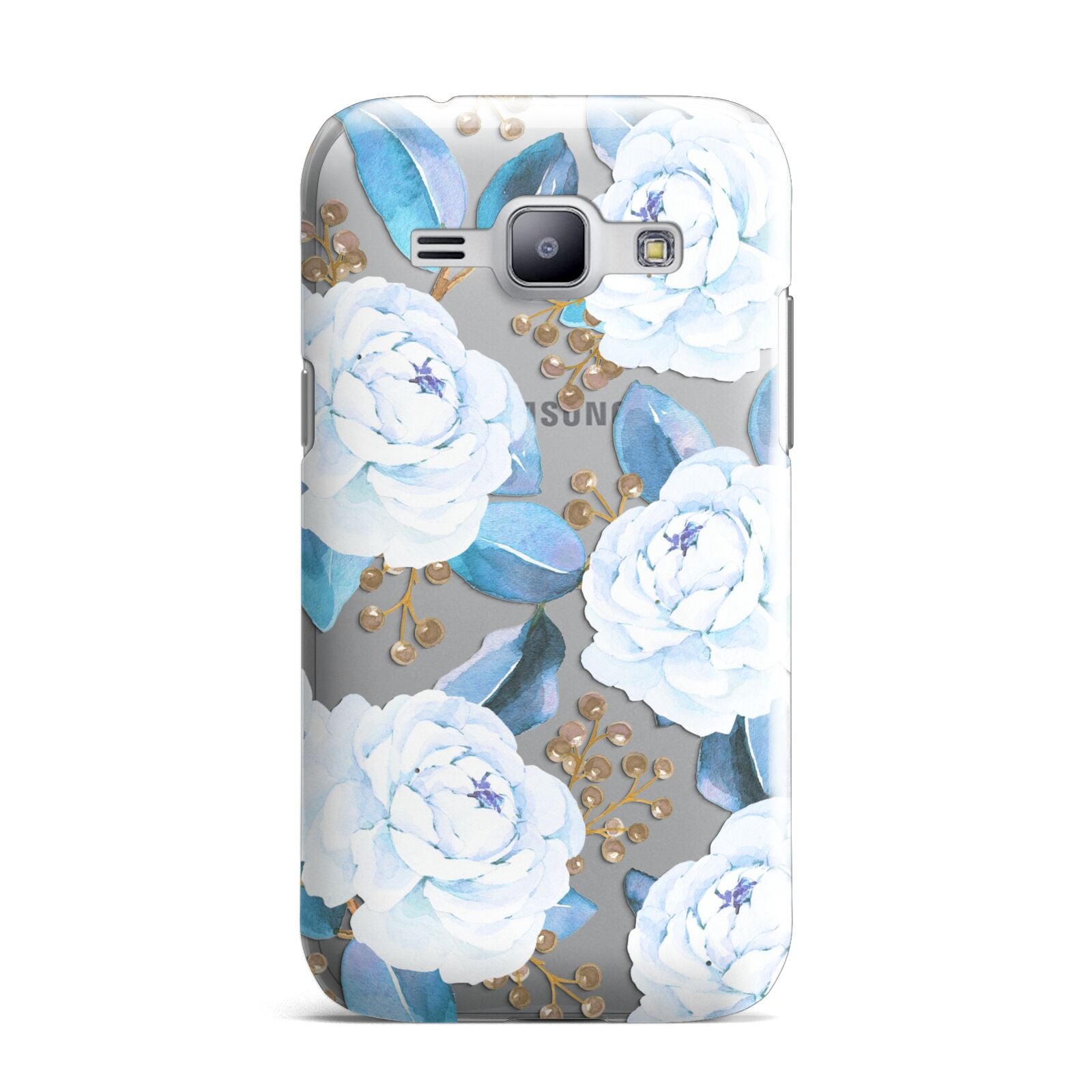 White Peonies Samsung Galaxy J1 2015 Case