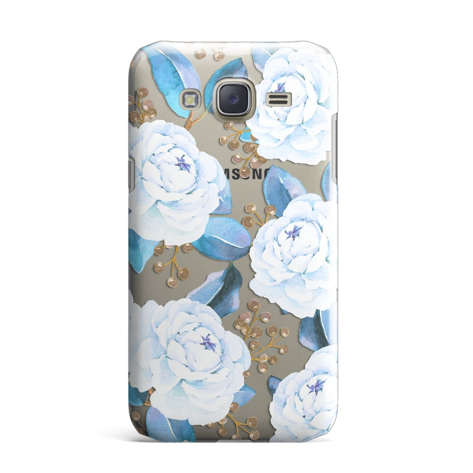 White Peonies Samsung Galaxy J7 Case
