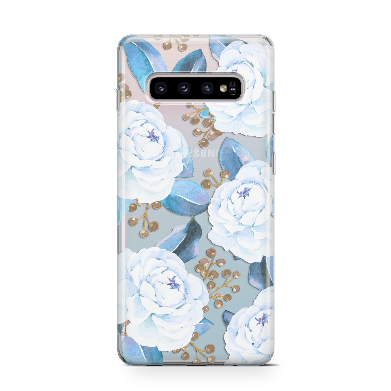 White Peonies Samsung Galaxy S10 Case