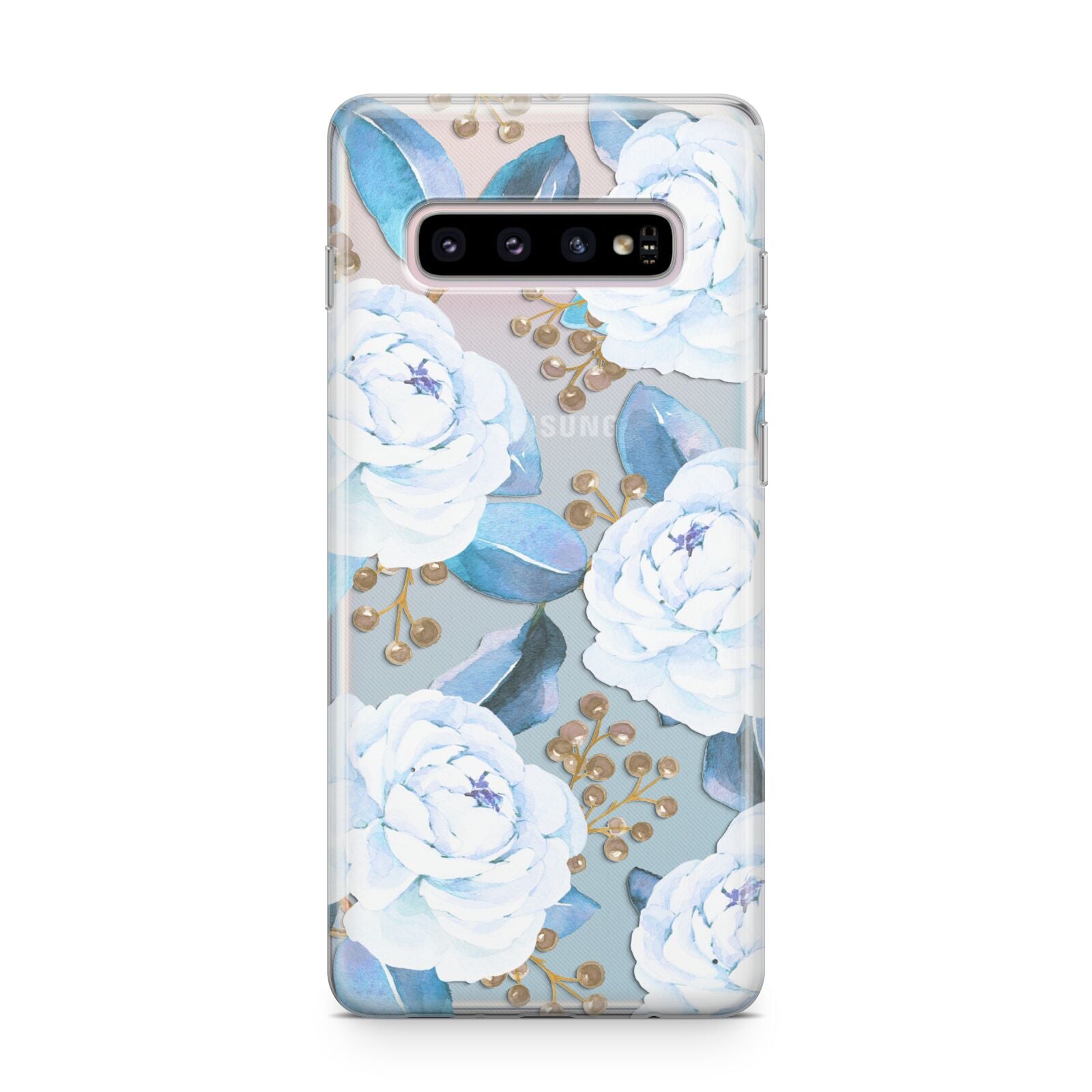 White Peonies Samsung Galaxy S10 Plus Case