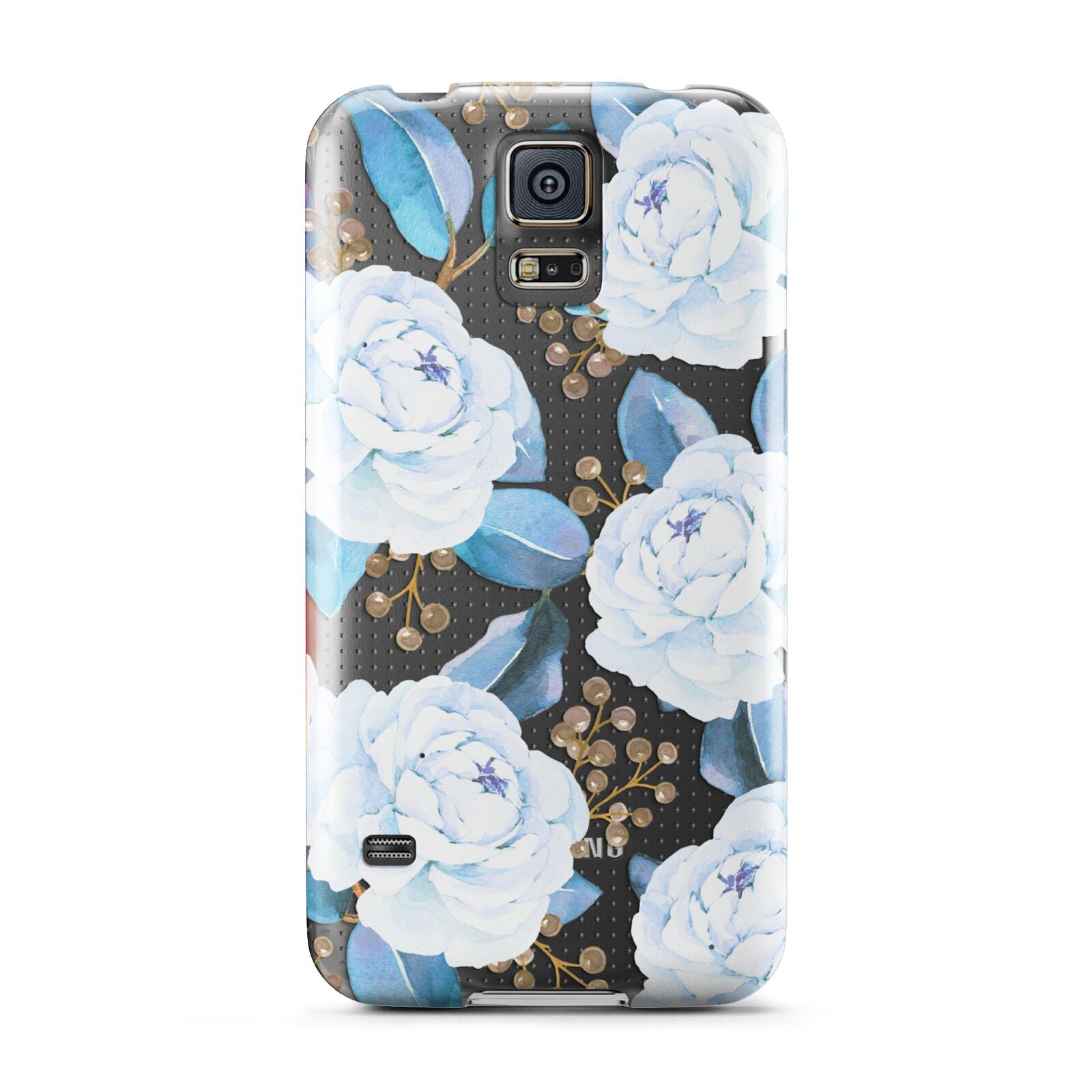 White Peonies Samsung Galaxy S5 Case
