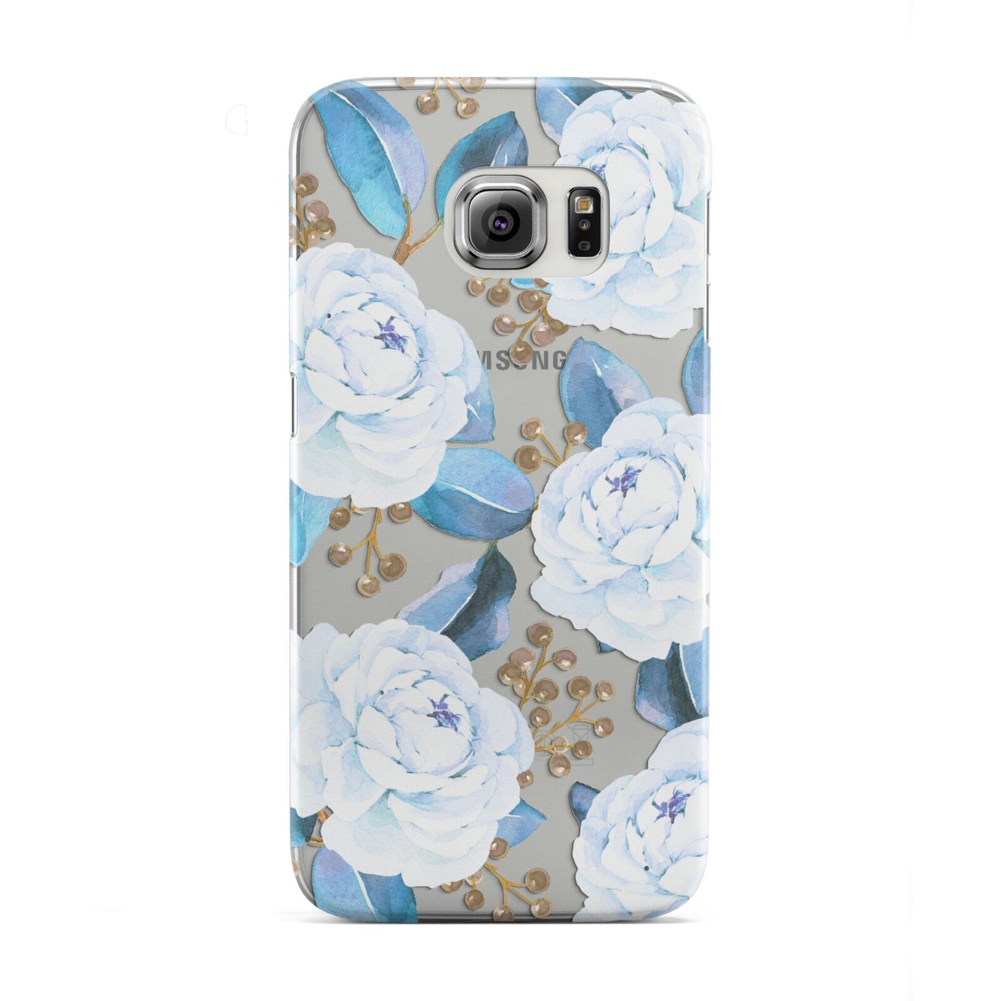 White Peonies Samsung Galaxy S6 Edge Case