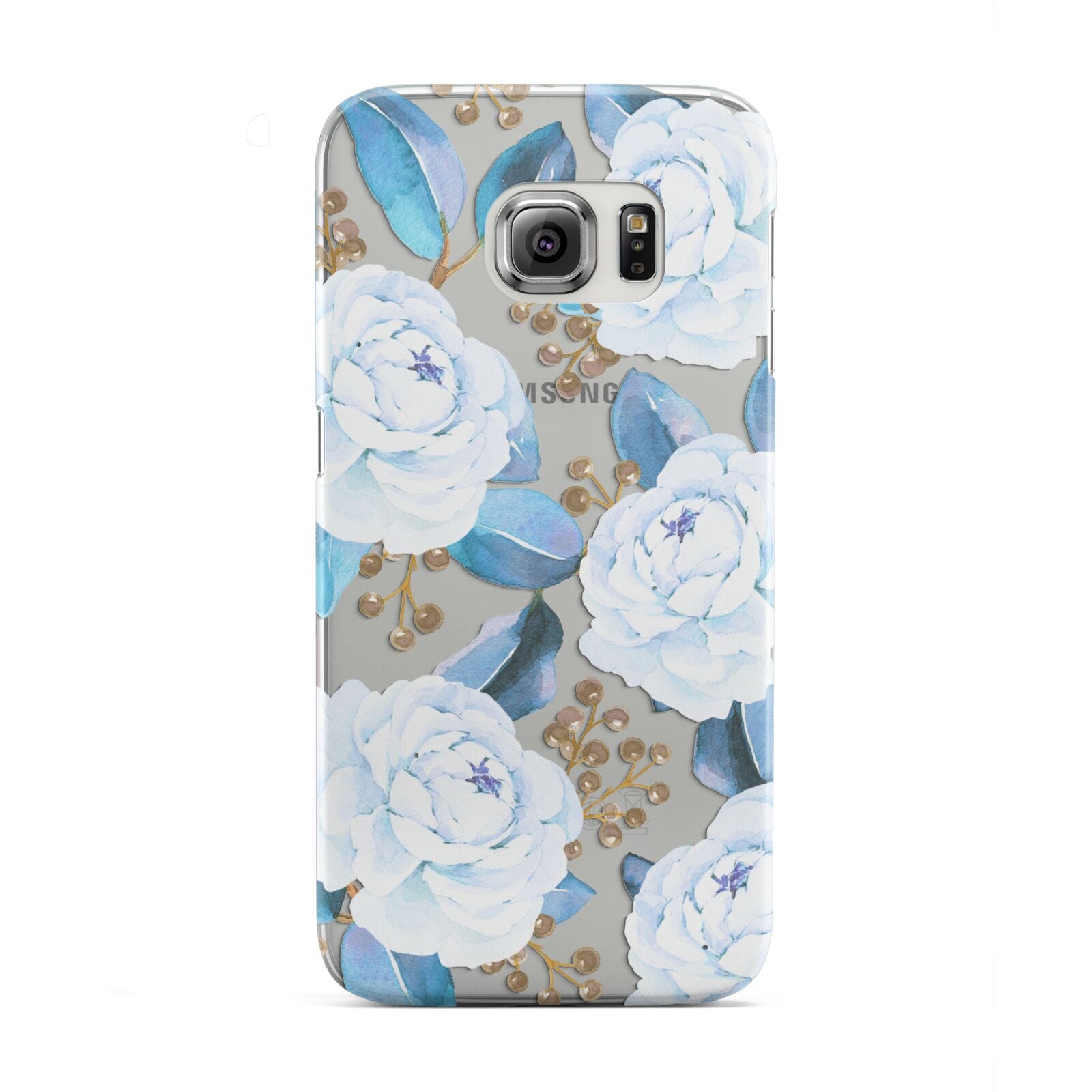 White Peonies Samsung Galaxy S6 Edge Case