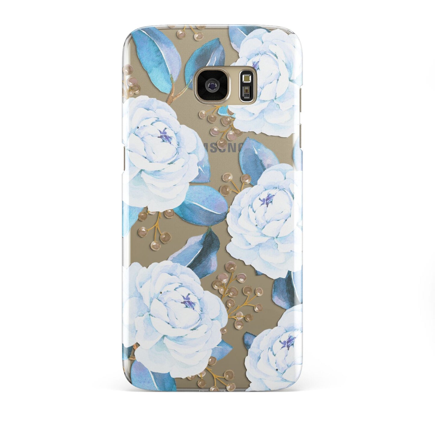 White Peonies Samsung Galaxy S7 Edge Case