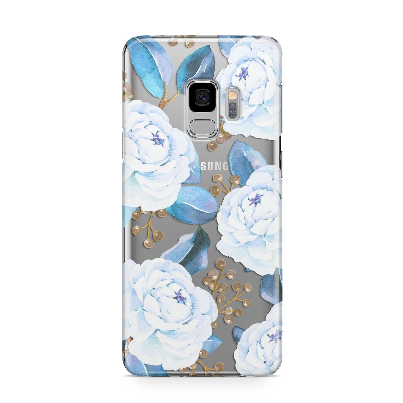 White Peonies Samsung Galaxy S9 Case