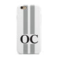 White Personalised Initials Apple iPhone 6 3D Tough Case