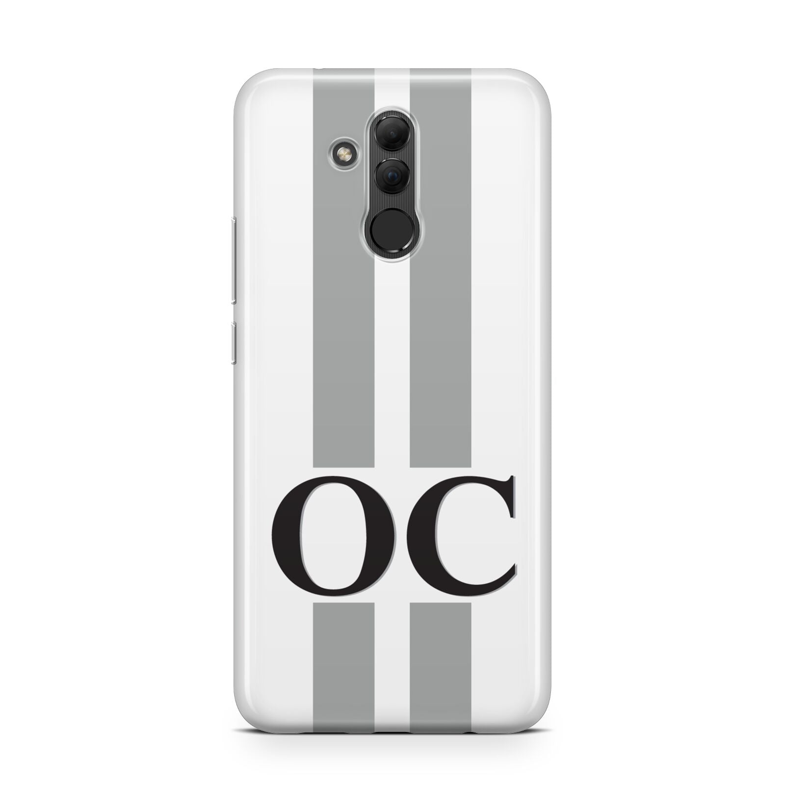 White Personalised Initials Huawei Mate 20 Lite