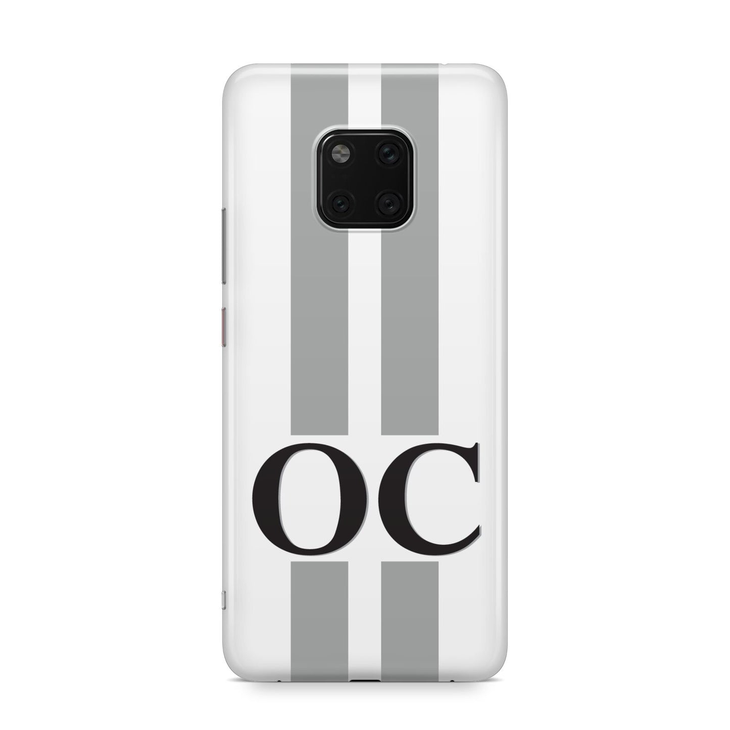 White Personalised Initials Huawei Mate 20 Pro Phone Case