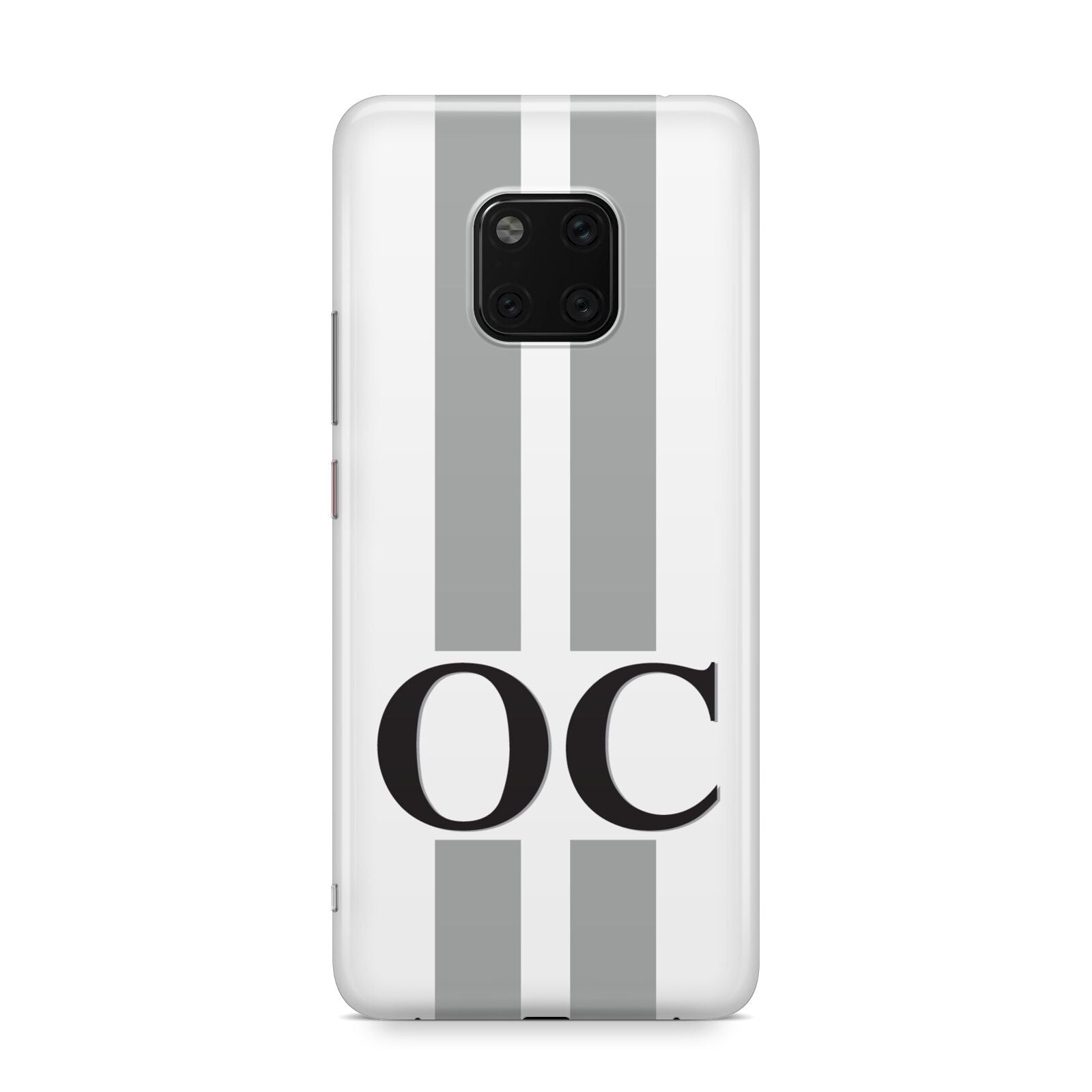 White Personalised Initials Huawei Mate 20 Pro Phone Case