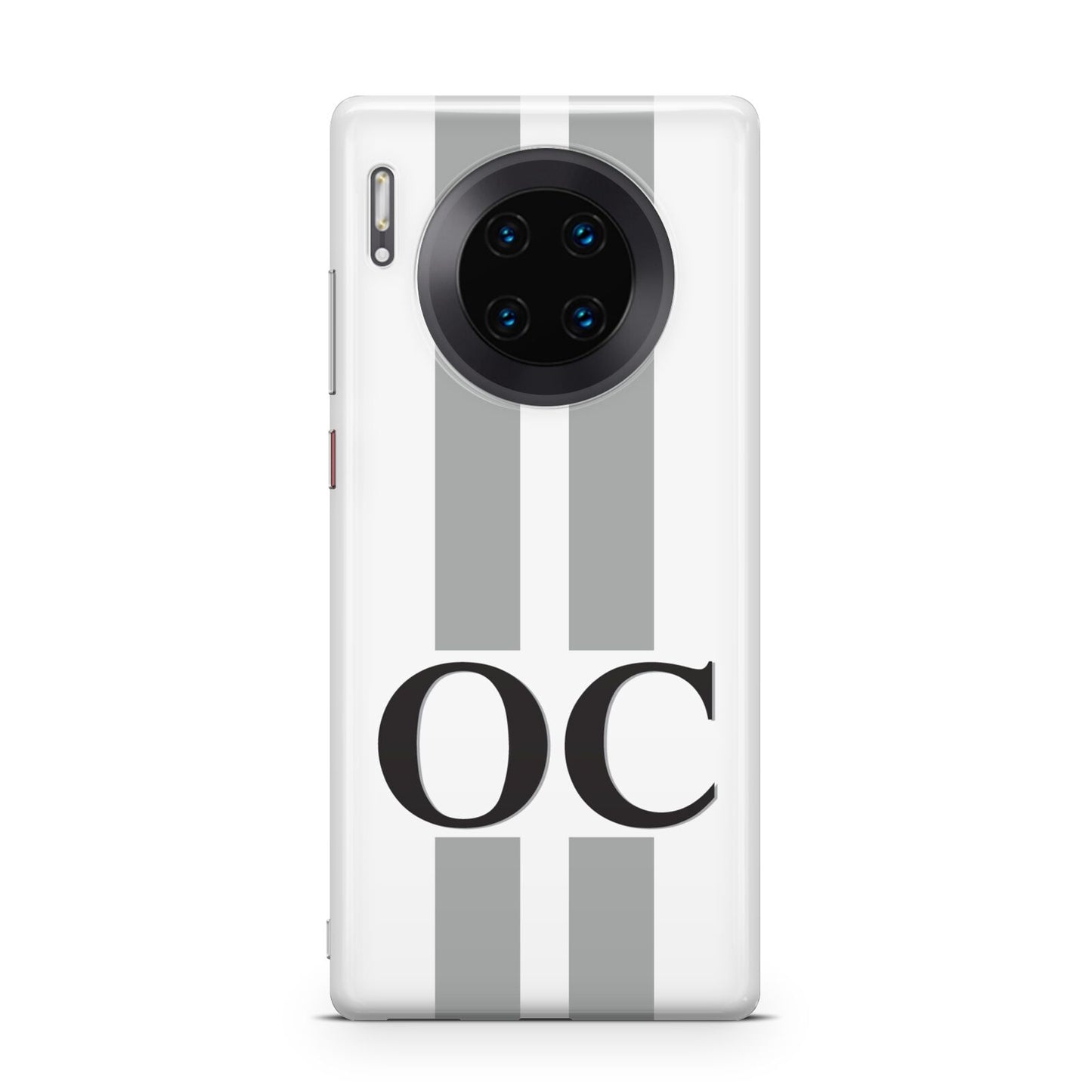 White Personalised Initials Huawei Mate 30 Pro Phone Case
