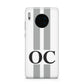 White Personalised Initials Huawei Mate 30