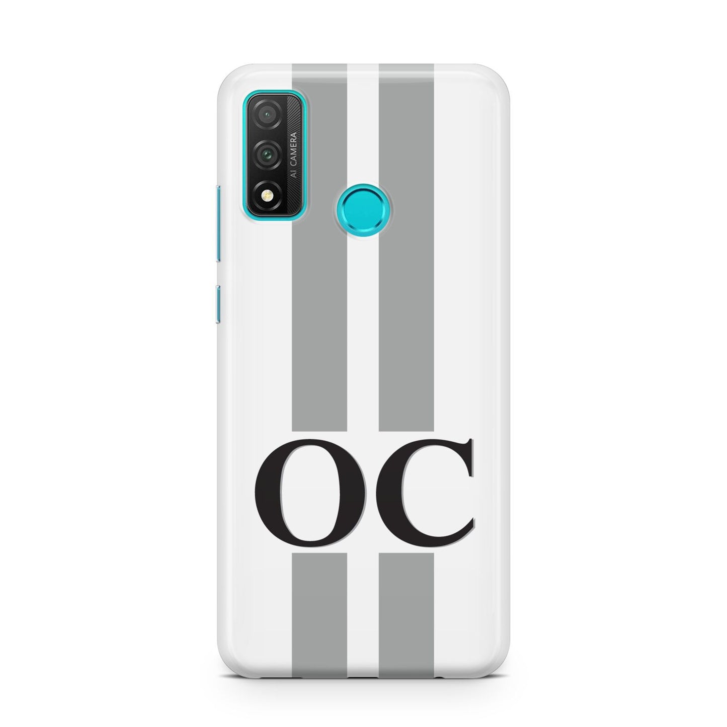 White Personalised Initials Huawei P Smart 2020
