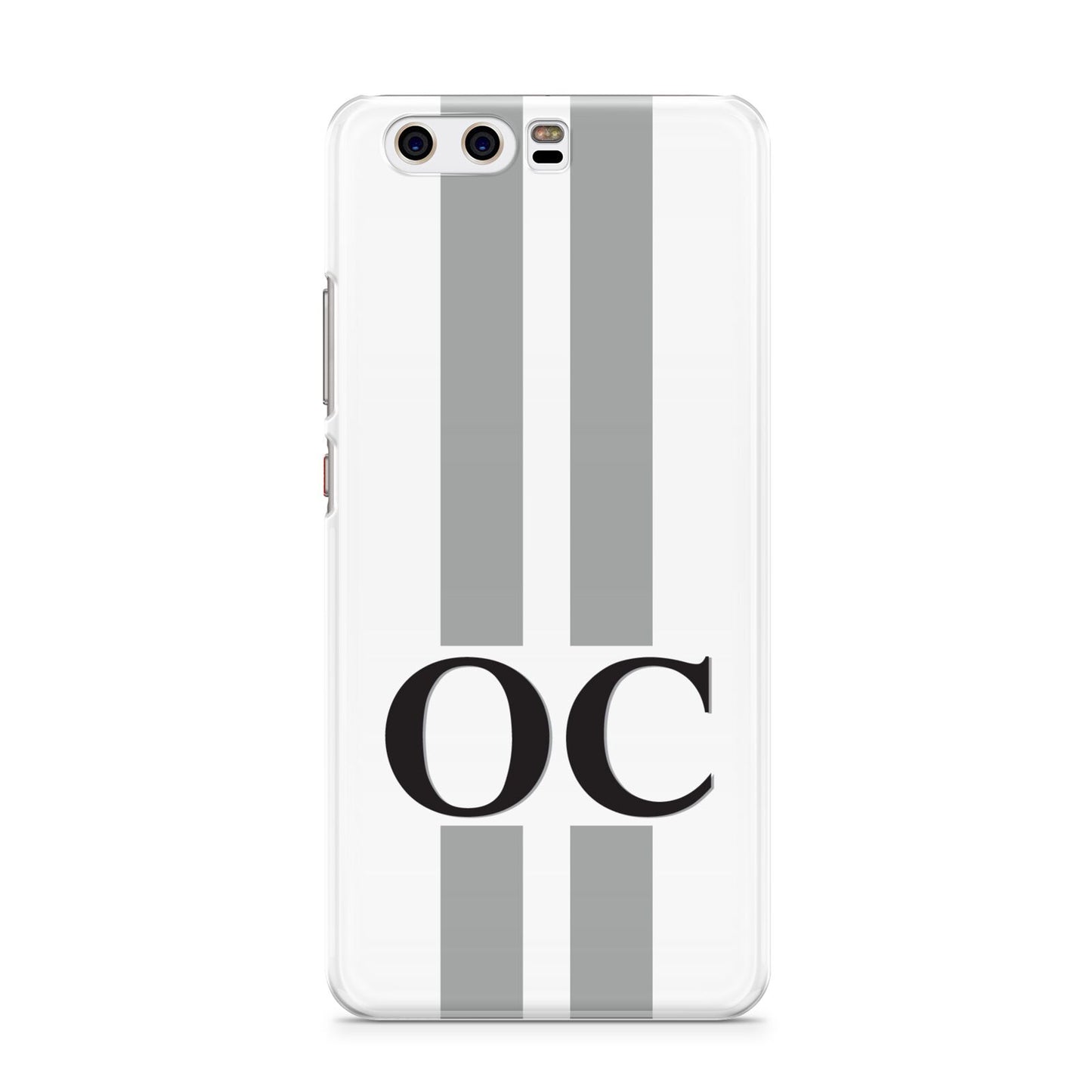 White Personalised Initials Huawei P10 Phone Case