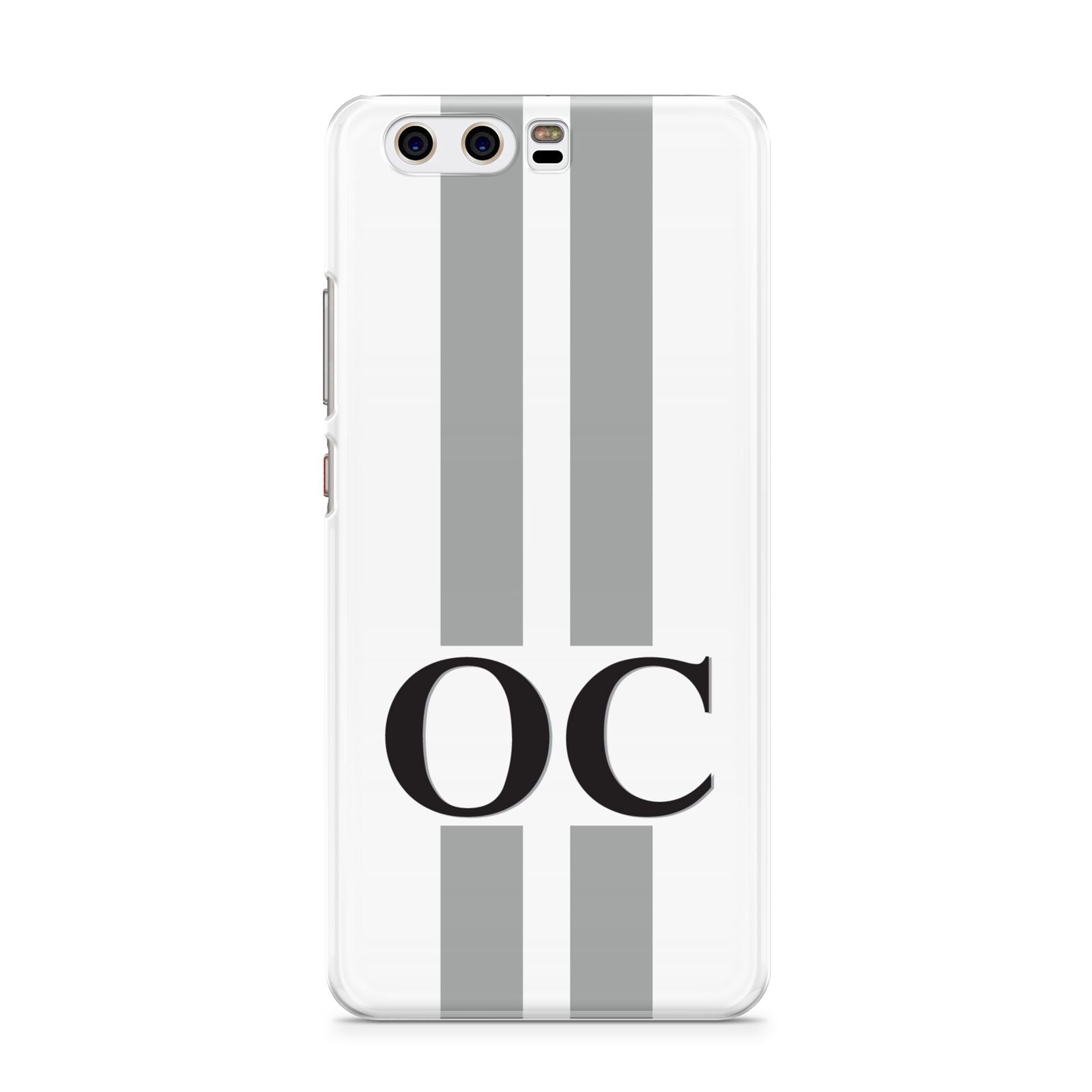 White Personalised Initials Huawei P10 Phone Case