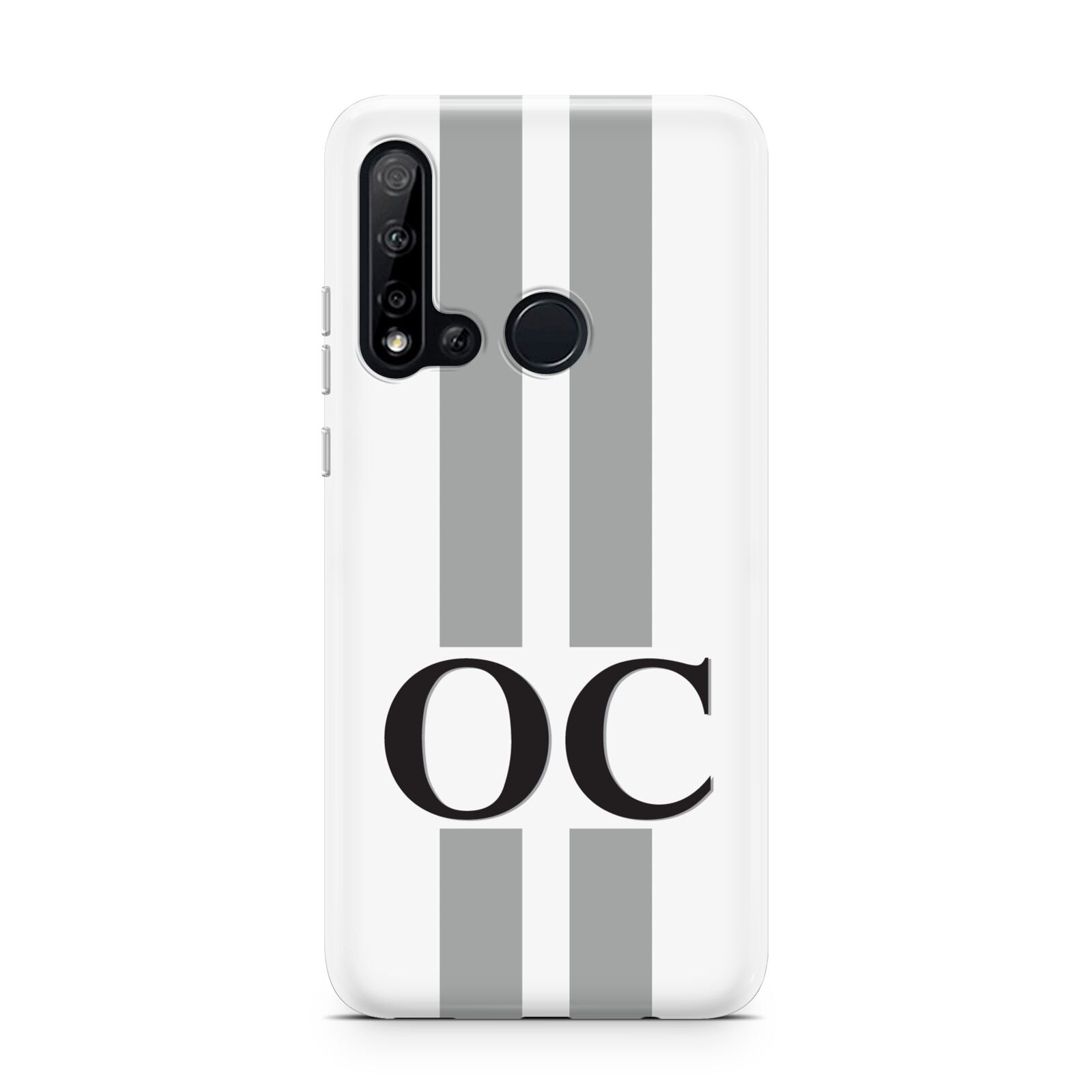 White Personalised Initials Huawei P20 Lite 5G Phone Case