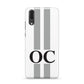 White Personalised Initials Huawei P20 Phone Case