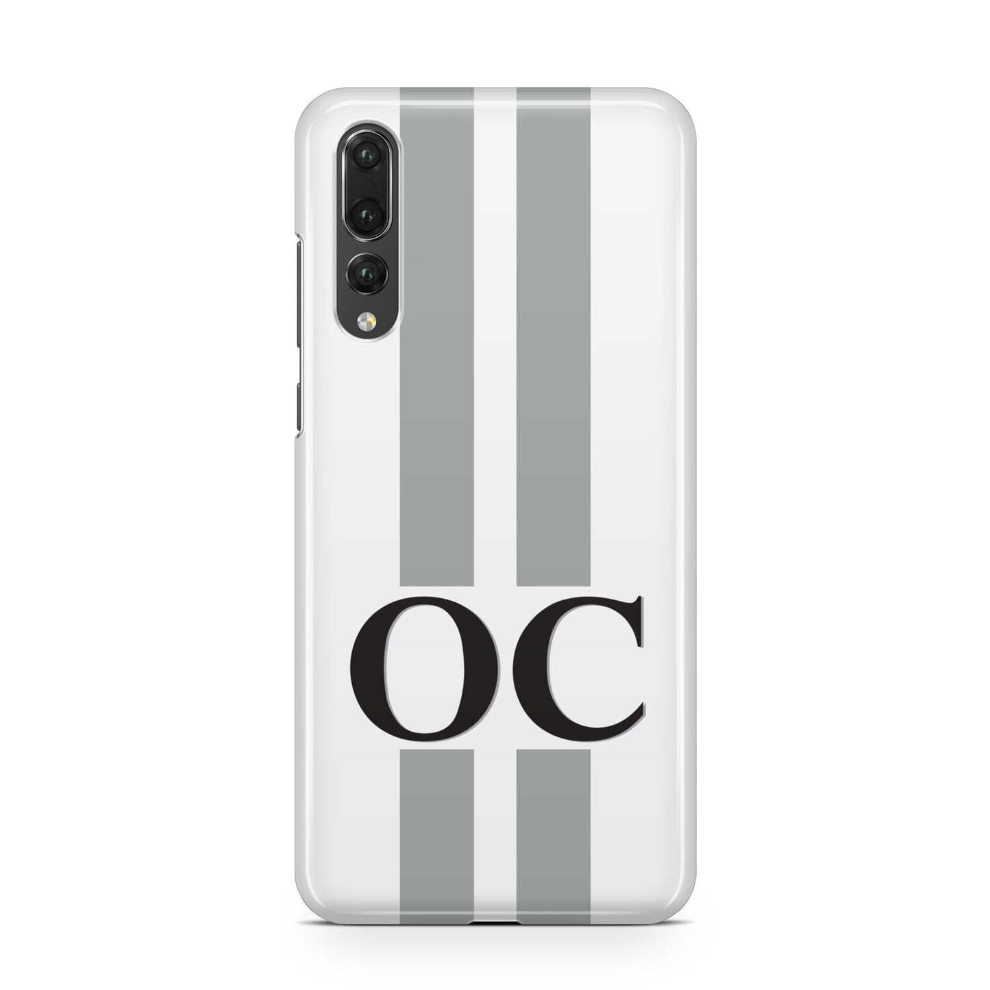 White Personalised Initials Huawei P20 Pro Phone Case