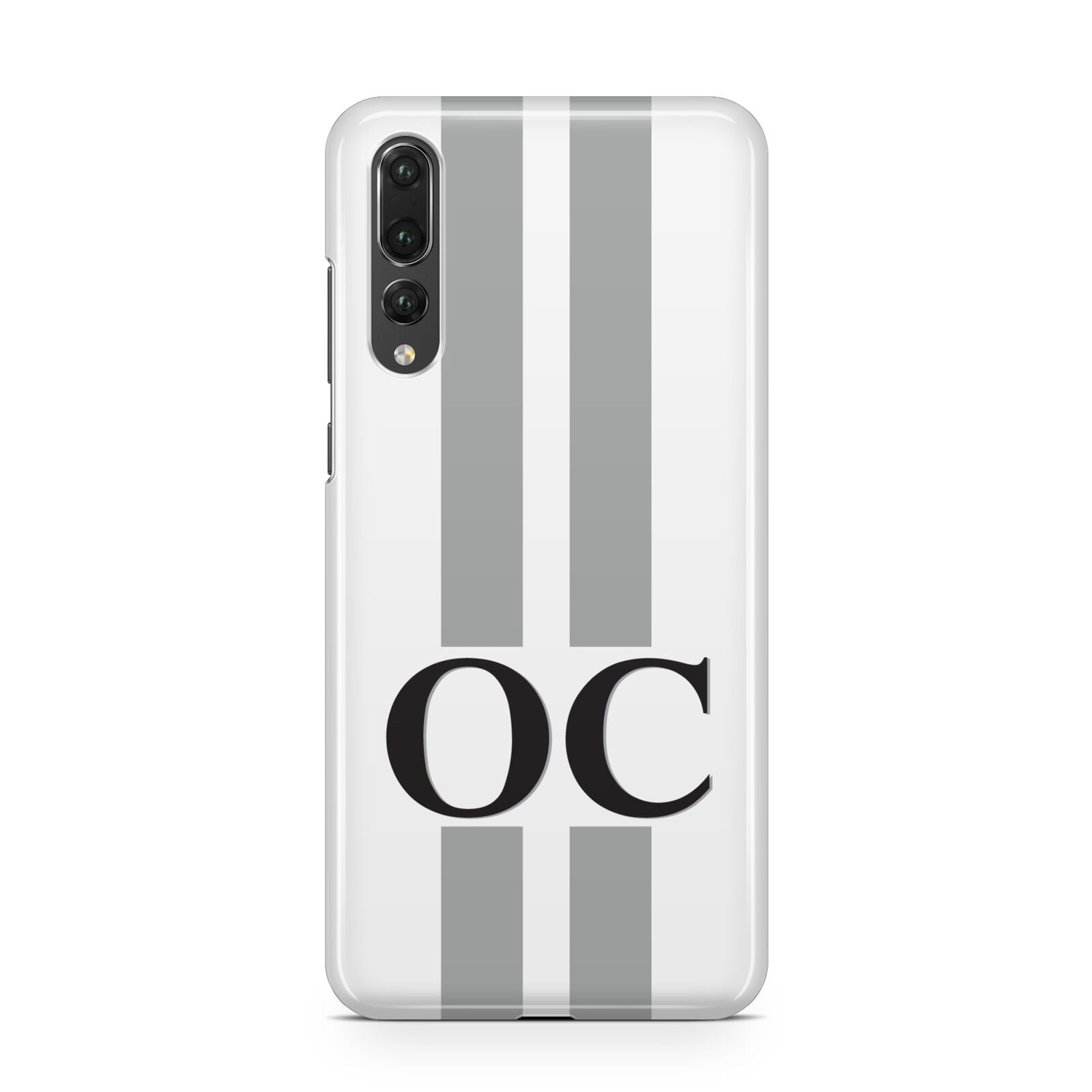 White Personalised Initials Huawei P20 Pro Phone Case