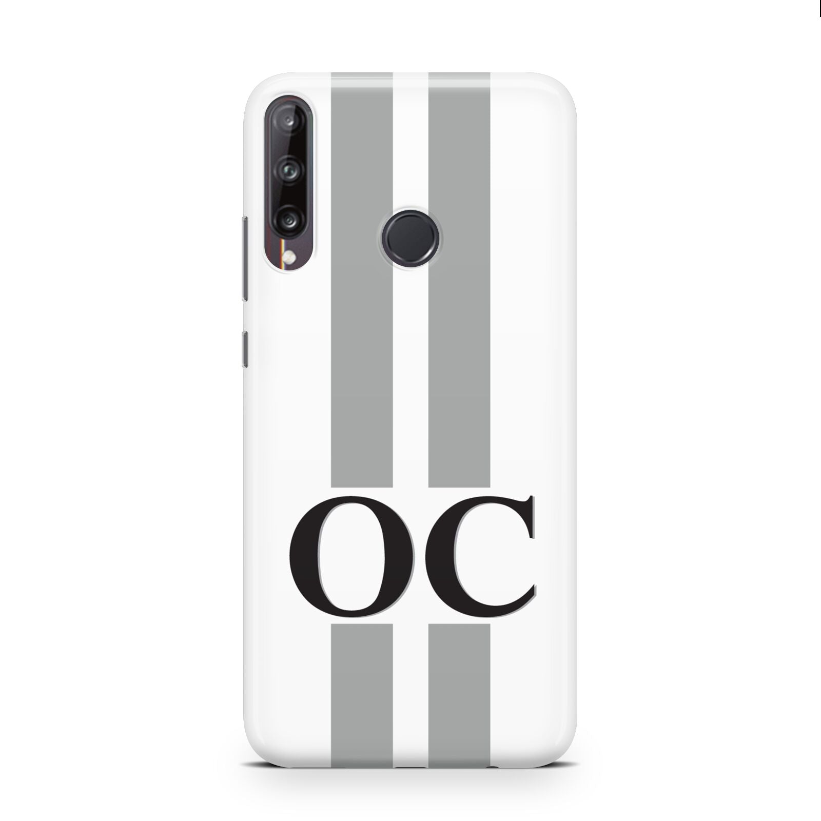 White Personalised Initials Huawei P40 Lite E Phone Case