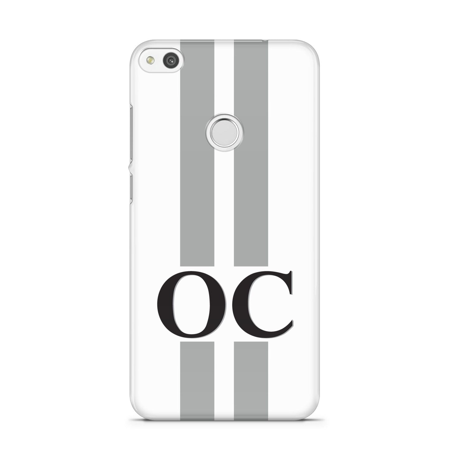 White Personalised Initials Huawei P8 Lite Case