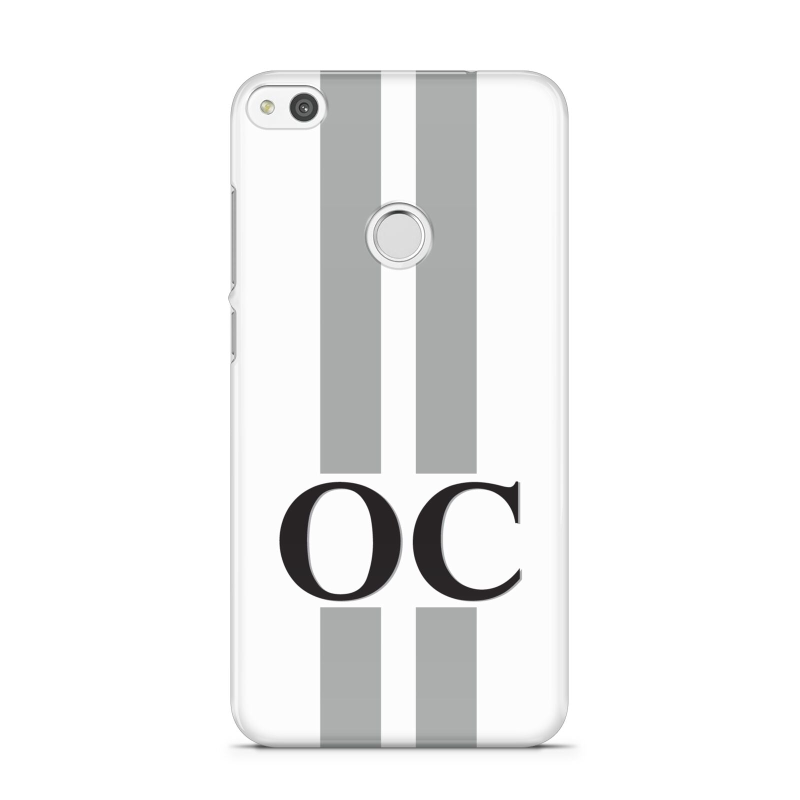 White Personalised Initials Huawei P8 Lite Case