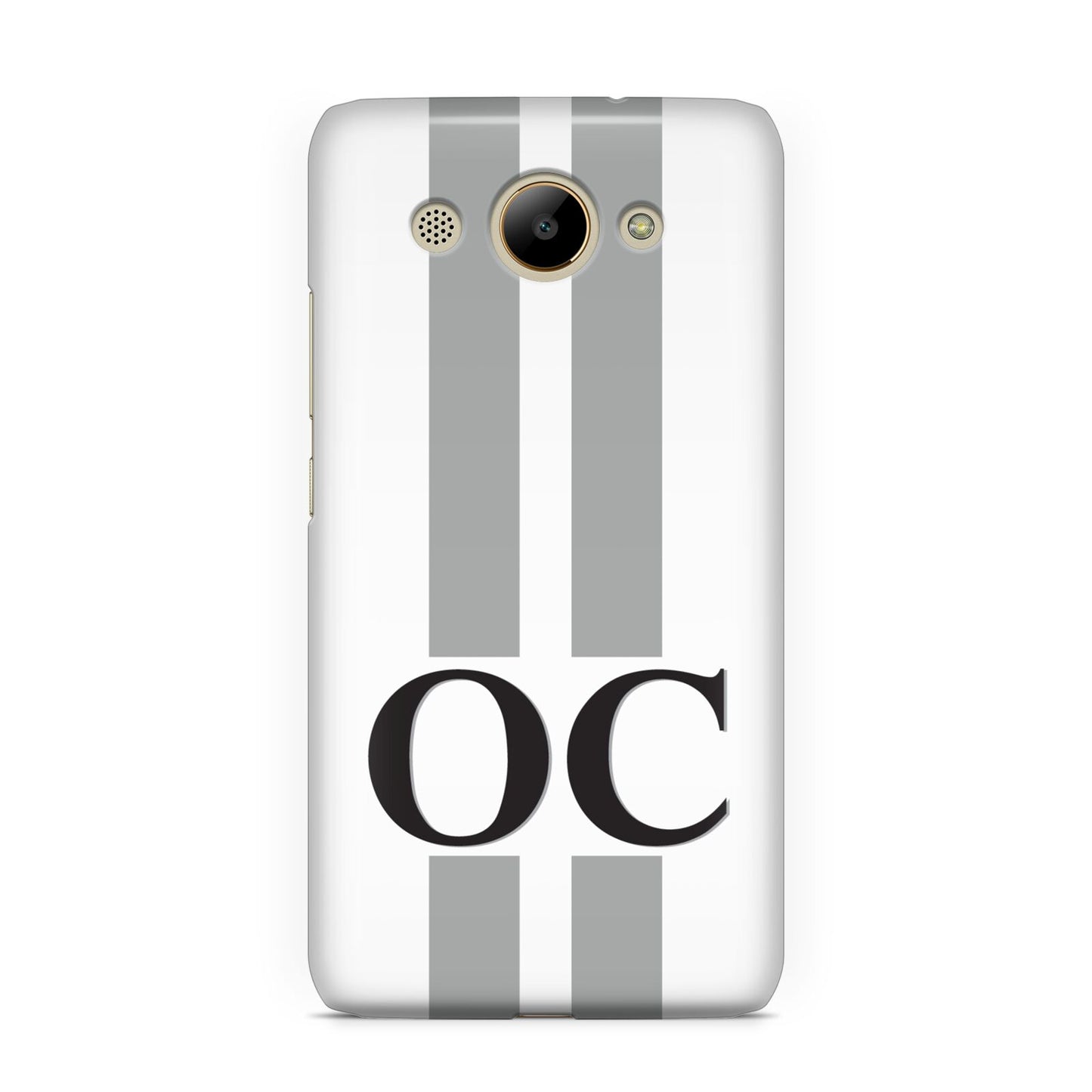 White Personalised Initials Huawei Y3 2017