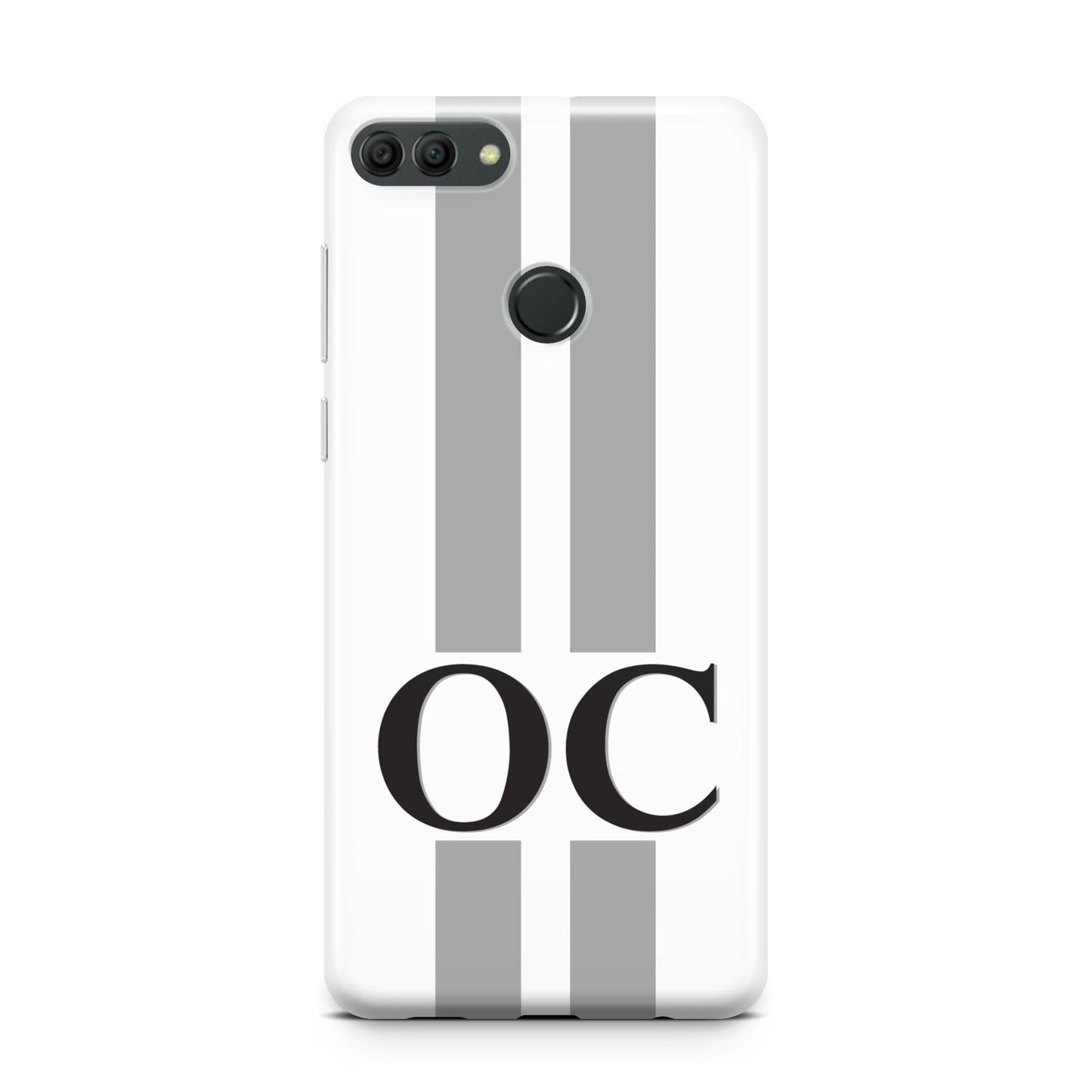 White Personalised Initials Huawei Y9 2018