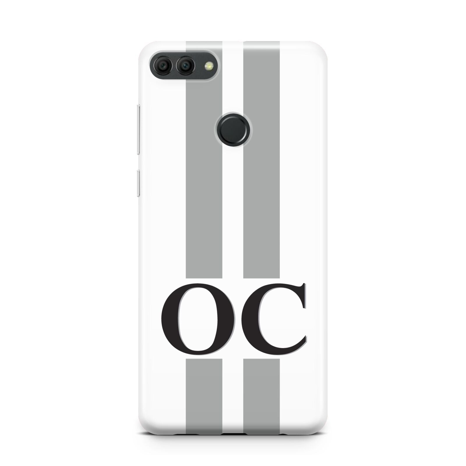 White Personalised Initials Huawei Y9 2018
