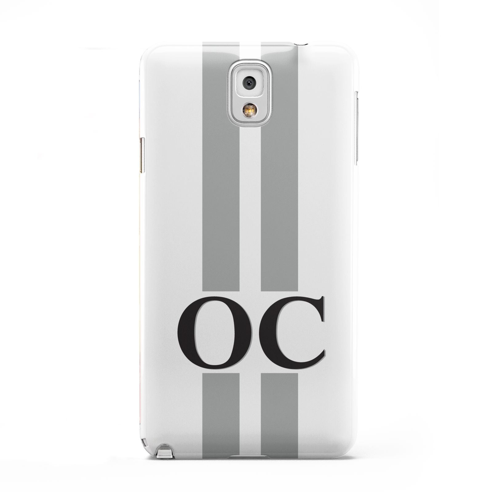 White Personalised Initials Samsung Galaxy Note 3 Case