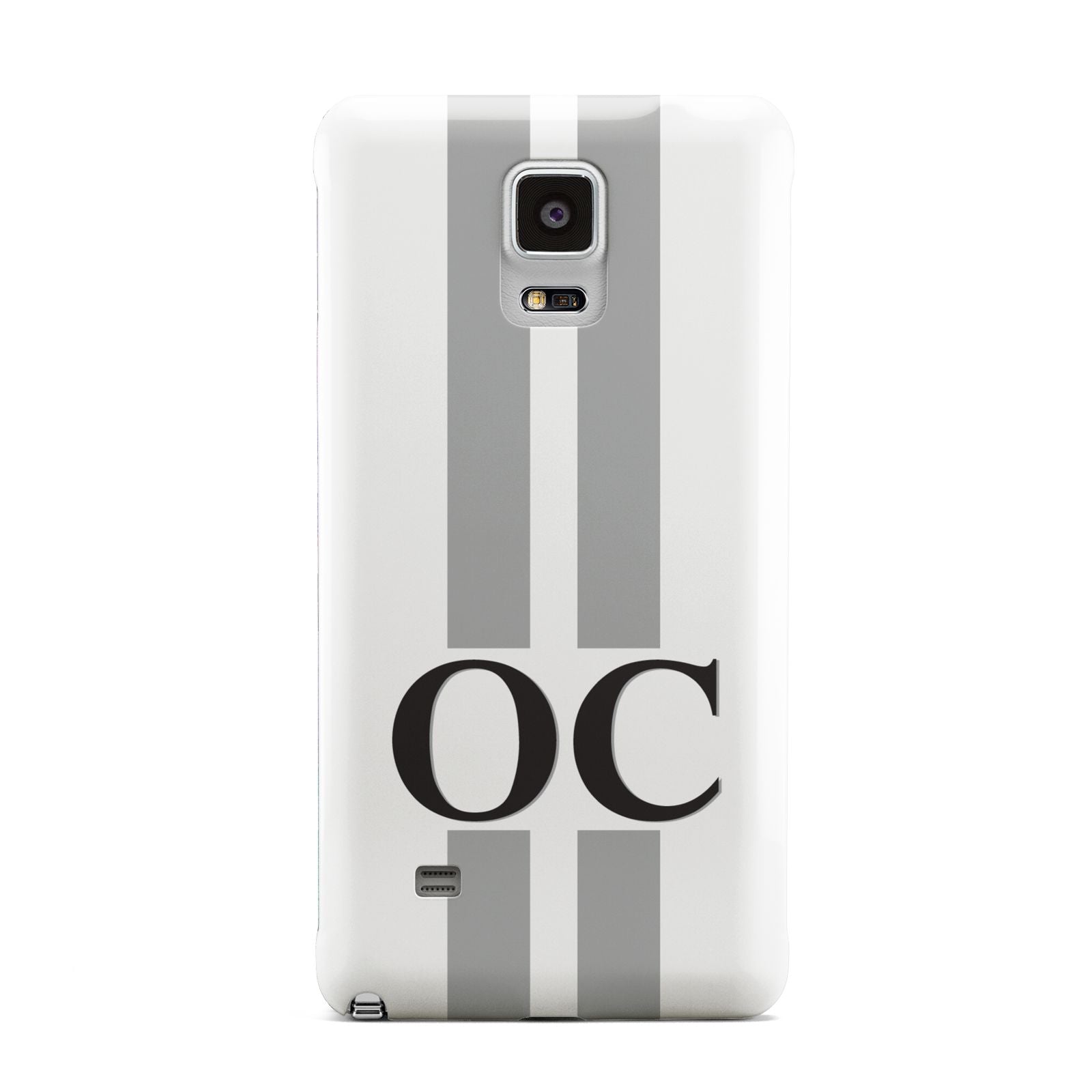 White Personalised Initials Samsung Galaxy Note 4 Case