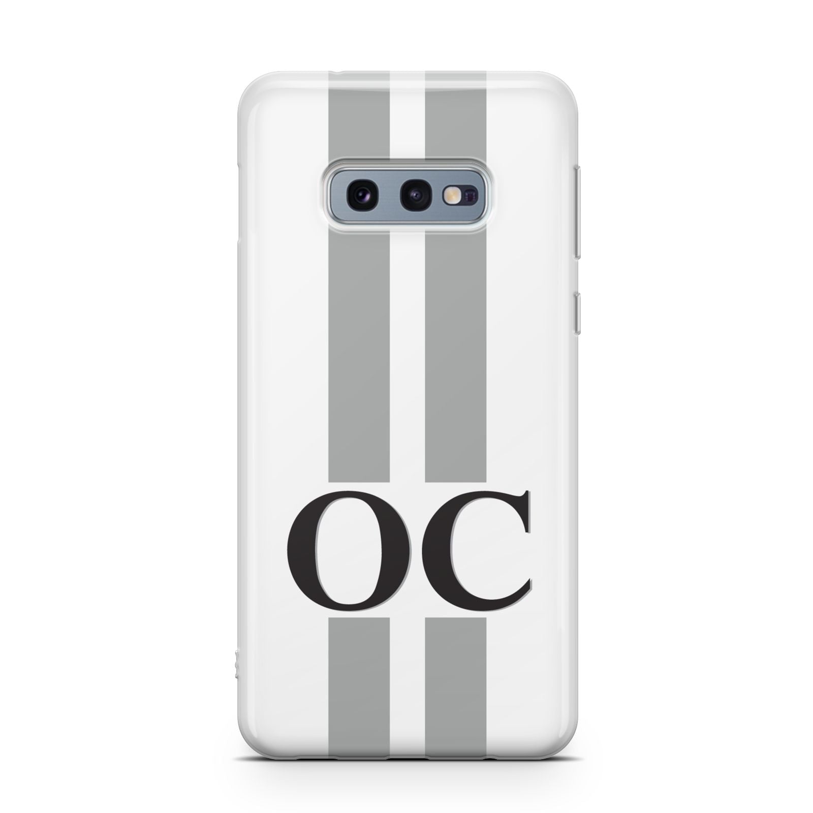 White Personalised Initials Samsung Galaxy S10E Case