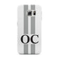 White Personalised Initials Samsung Galaxy S6 Edge Case