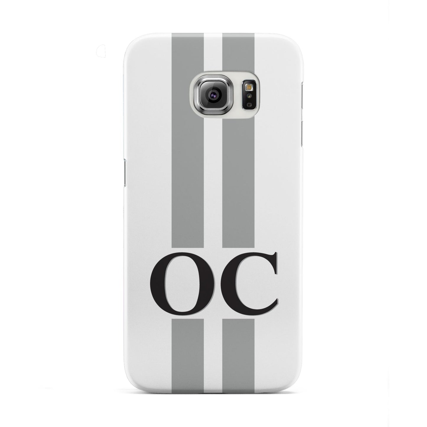 White Personalised Initials Samsung Galaxy S6 Edge Case