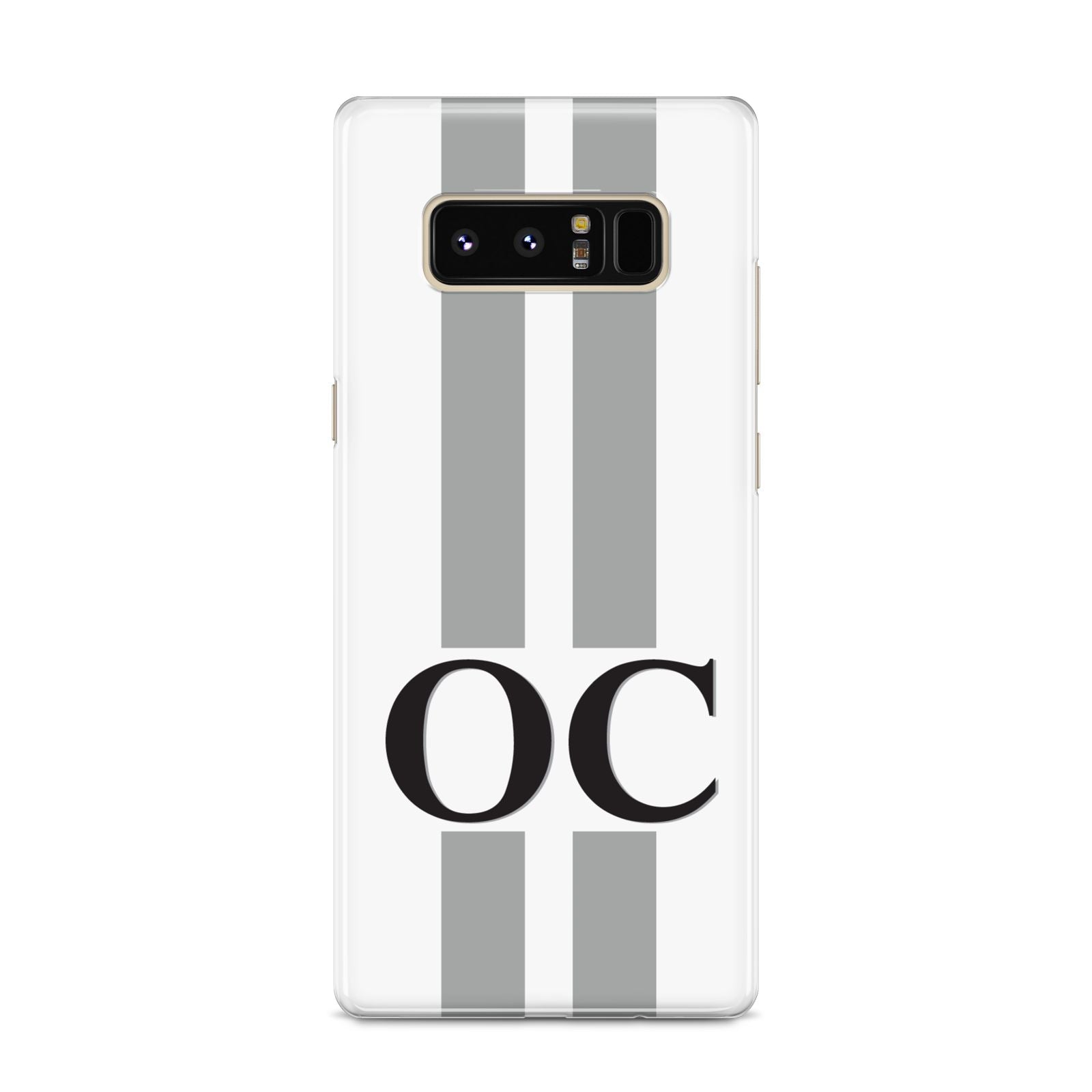 White Personalised Initials Samsung Galaxy S8 Case