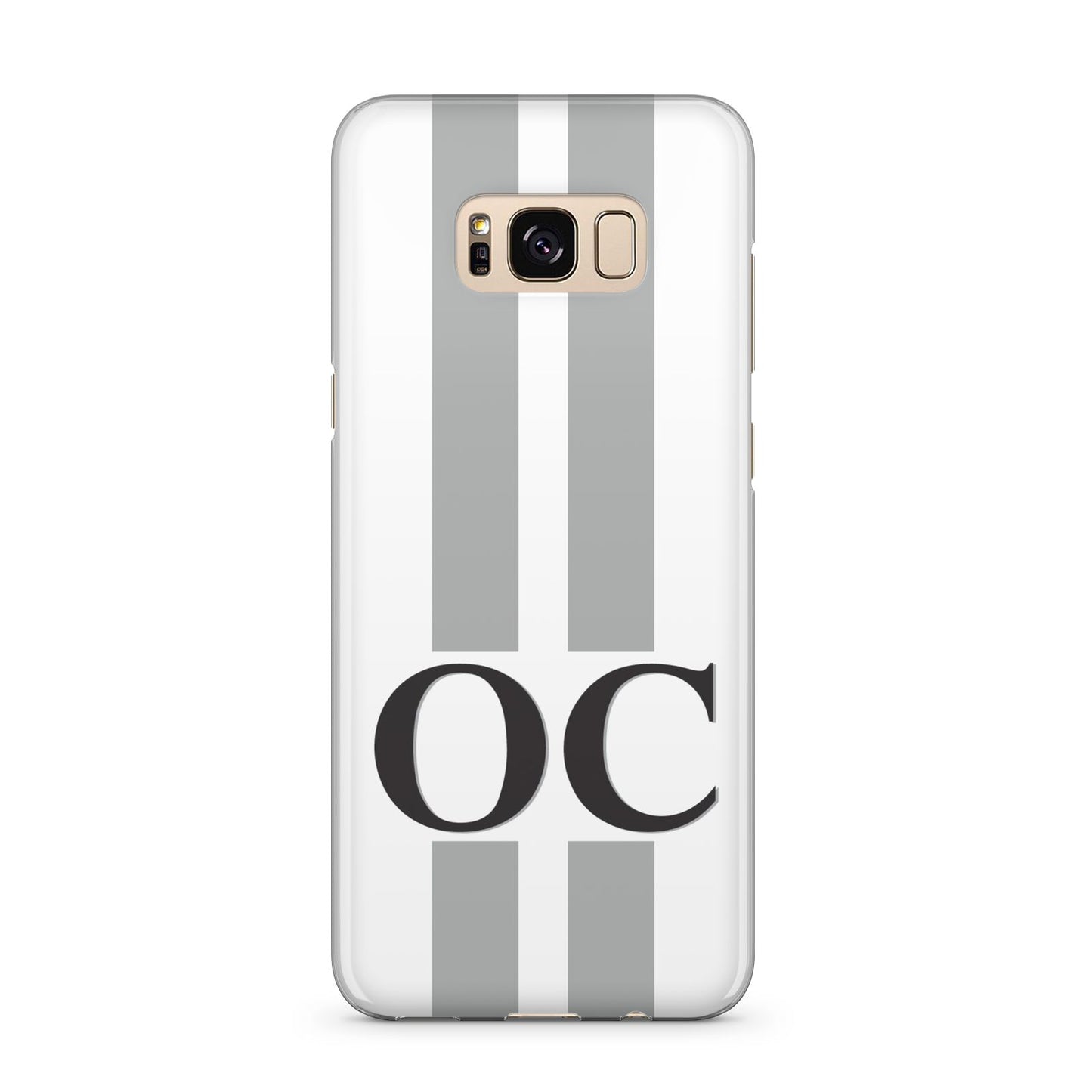 White Personalised Initials Samsung Galaxy S8 Plus Case