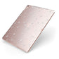 White Planets Apple iPad Case on Rose Gold iPad Side View