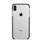 White Planets Apple iPhone Xs Max Impact Case Black Edge on Silver Phone