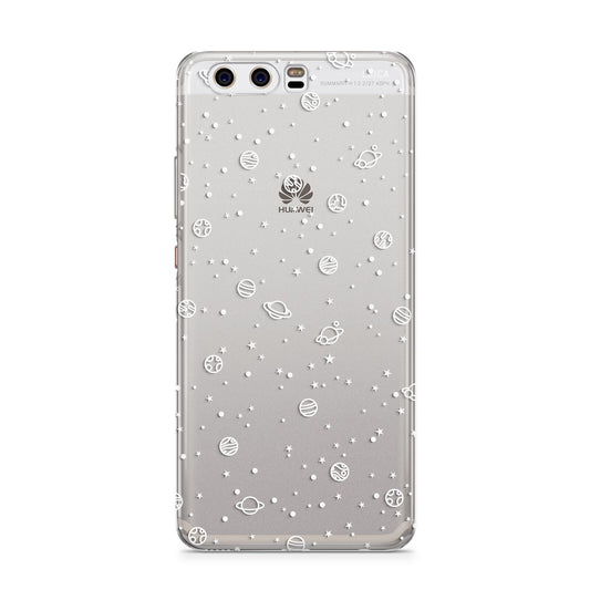 White Planets Huawei P10 Phone Case