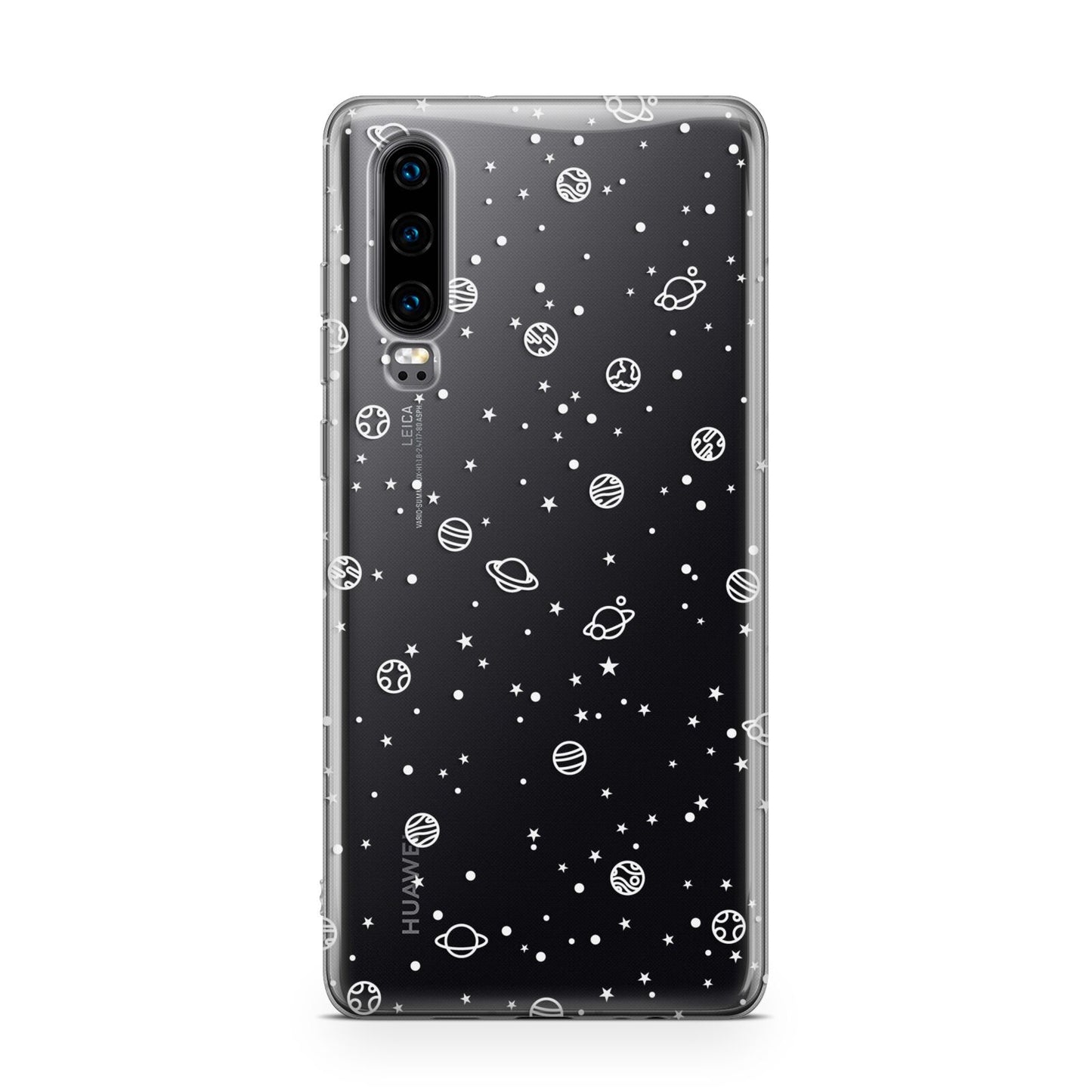 White Planets Huawei P30 Phone Case