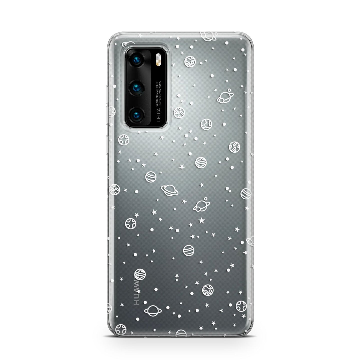 White Planets Huawei P40 Phone Case